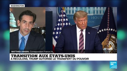États-Unis : à reculons, Donald Trump autorise le transfert du pouvoir à Joe Biden