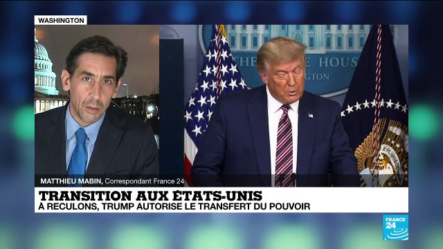 États-Unis : à reculons, Donald Trump autorise le transfert du pouvoir à Joe Biden