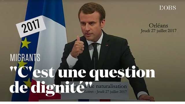 Migrants évacués de force : quand Emmanuel Macron parlait d'hébergement digne