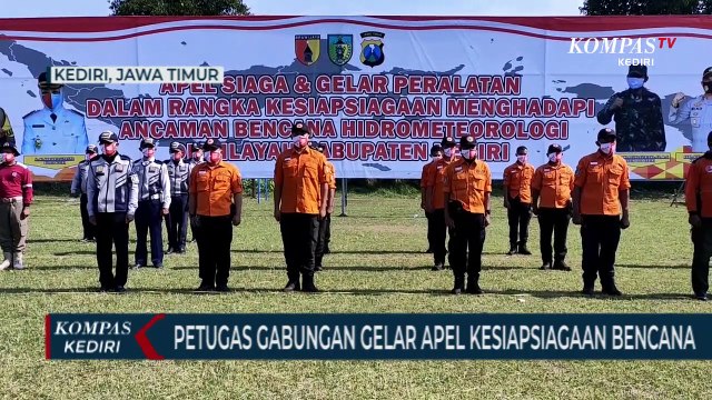 Petugas Gabungan Gelar Apel Siaga Penanggulangan Bencana