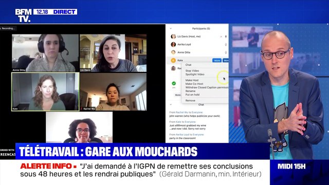 Télétravail : gare aux mouchards - 24/11