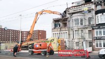Emergency demolition work begins on former Blackpool hotel Ambassador