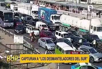 Surco: PNP capturó a "Los Desmanteladores del Sur"