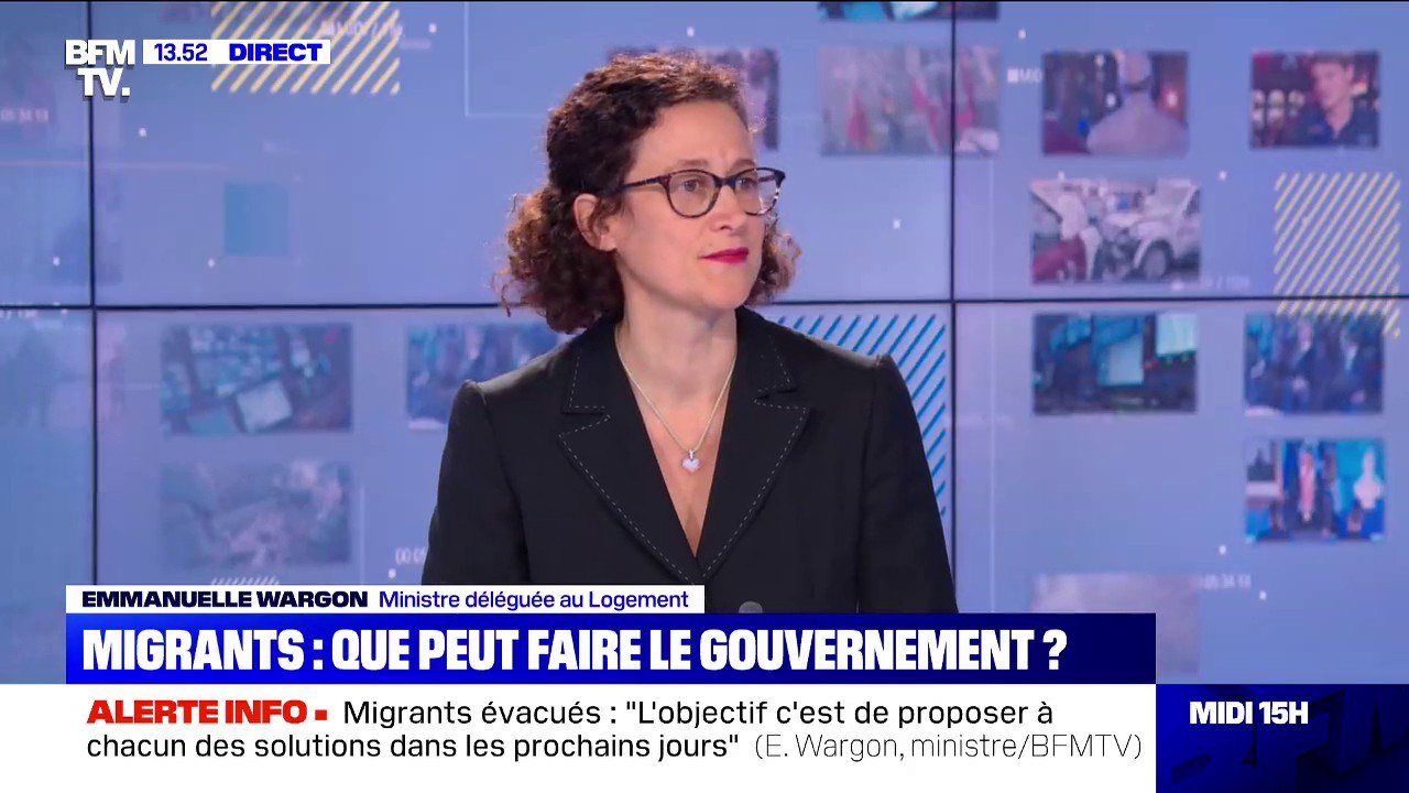 Migrants évacués à Paris: Emmanuelle Wargon assure chercher "des solutions à chacun"