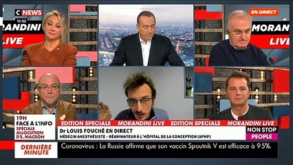 Vaccin: Le Dr Louis Fouché provoque énormément de réactions sur les réseaux sociaux après son passage dans "Morandini Live" ce matin - VIDEO