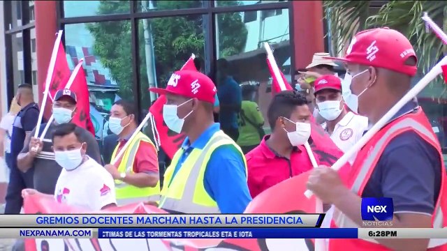 Gremios docentes marchan hasta la presidencia - Nex Noticias