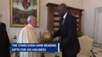 Pope meets NBA players to discuss social justice activism