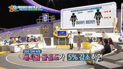 [20년 사이 변화된 골밀도의 변화] 대한민국은 지금 헝그리뼈 주의보!