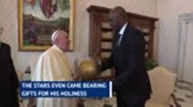 Pope meets NBA players to discuss social justice activism