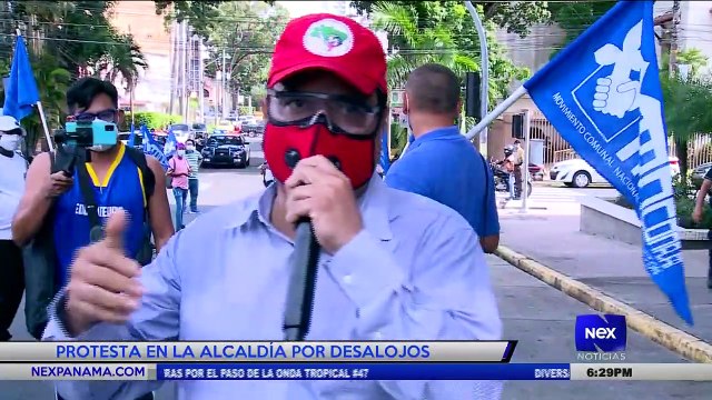 Protesta en la Alcaldía por desalojos - Nex Noticias