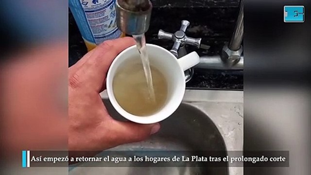 Así empezó a retornar el agua a los hogares de La Plata tras el prolongado corte