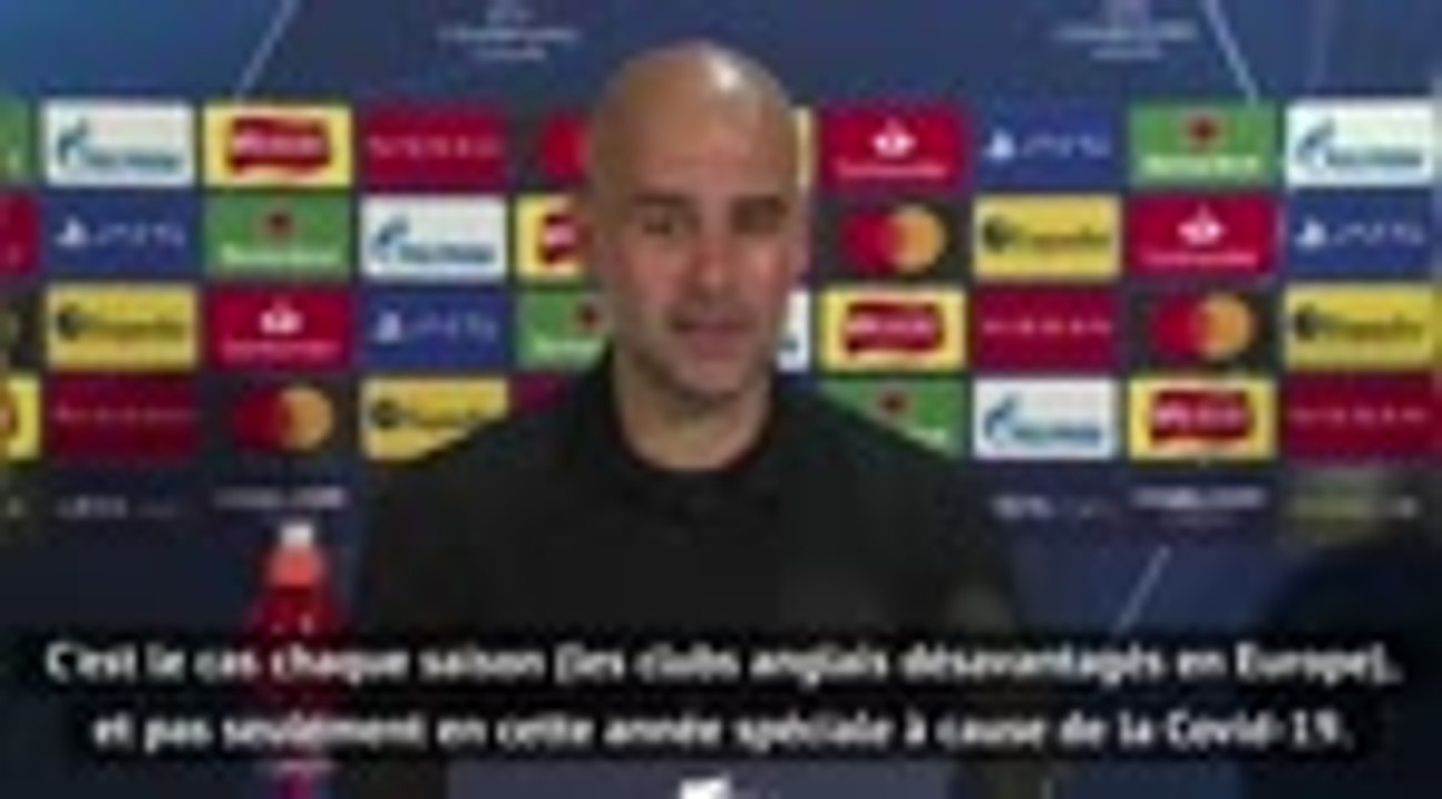 Groupe C - Guardiola : "Chaque saison, les clubs anglais sont désavantagés"