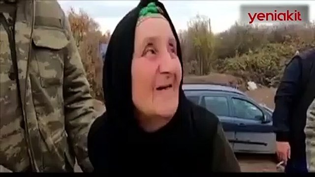 Doğduğu topraklara dönen ninenin Türk halkına duası duygulandırdı