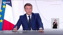 Emmanuel Macron annonce que des aides sociales seront versée à 4 millions de familles et 1,3 million de jeunes 