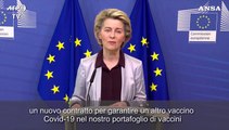 Covid, vaccini: Von der Leyen annuncia un nuovo contratto con Moderna