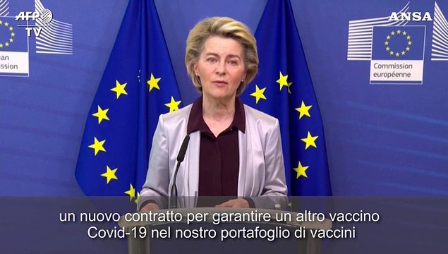 Covid, vaccini: Von der Leyen annuncia un nuovo contratto con Moderna