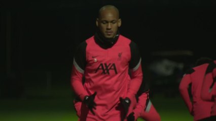 Liverpool training pre Atalanta