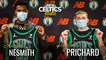 Aaron Nesmith and Payton Pritchard Celtics Introductions