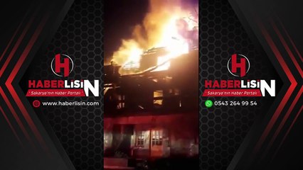 SAPANCA'DA VİLLA ALEV ALEV YANDI