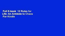 Full E-book  12 Rules for Life: An Antidote to Chaos  For Kindle