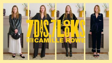 Camille Rowe Reveals Her French Girl Style Secrets In the Latest Episode of 7 Days 7 Looks