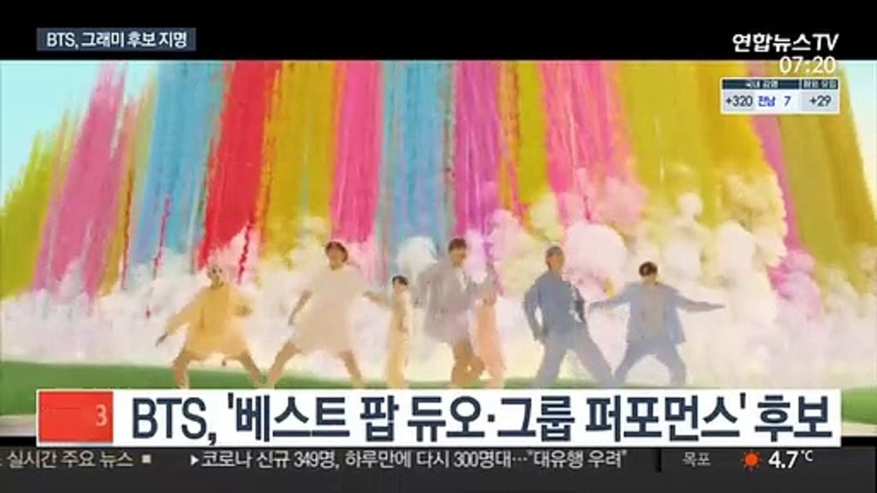 BTS, 그래미 어워즈 입성…K팝 첫 후보 지명