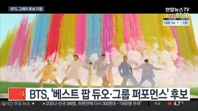 BTS, 그래미 어워즈 입성…K팝 첫 후보 지명