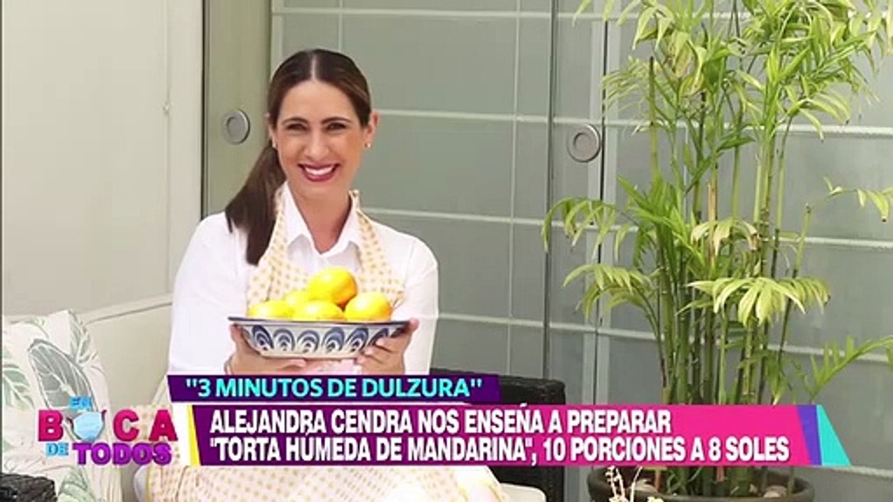 En Boca de Todos: Prepara una deliciosa Torta húmeda de mandarina (HOY)