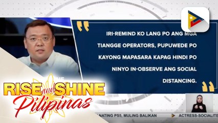 Malakanyang, may babala sa mga tiangge na hindi susunod sa minimum health protocols