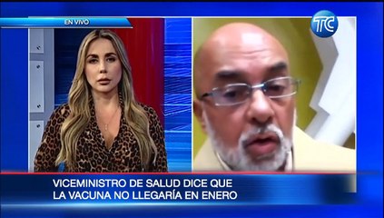 Viceministro de Salud, Xavier Solórzano: "Las vacunas no llegarán en enero"