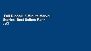 Full E-book  5-Minute Marvel Stories  Best Sellers Rank : #3