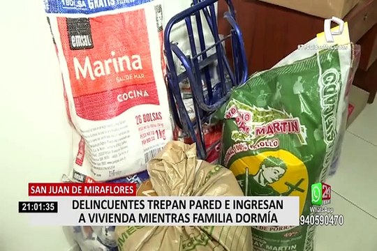 SJM: delincuentes trepan pared e ingresan a vivienda mientras la familia dormía