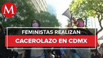 Colectivos de mujeres inician marcha a FGJ en colonia Buenavista