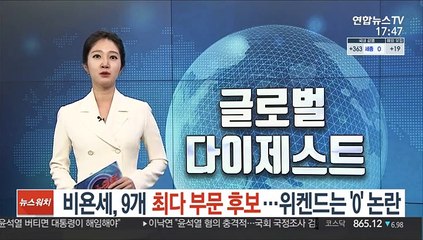 비욘세 9개 최다 부문 후보…위켄드는 '0' 논란