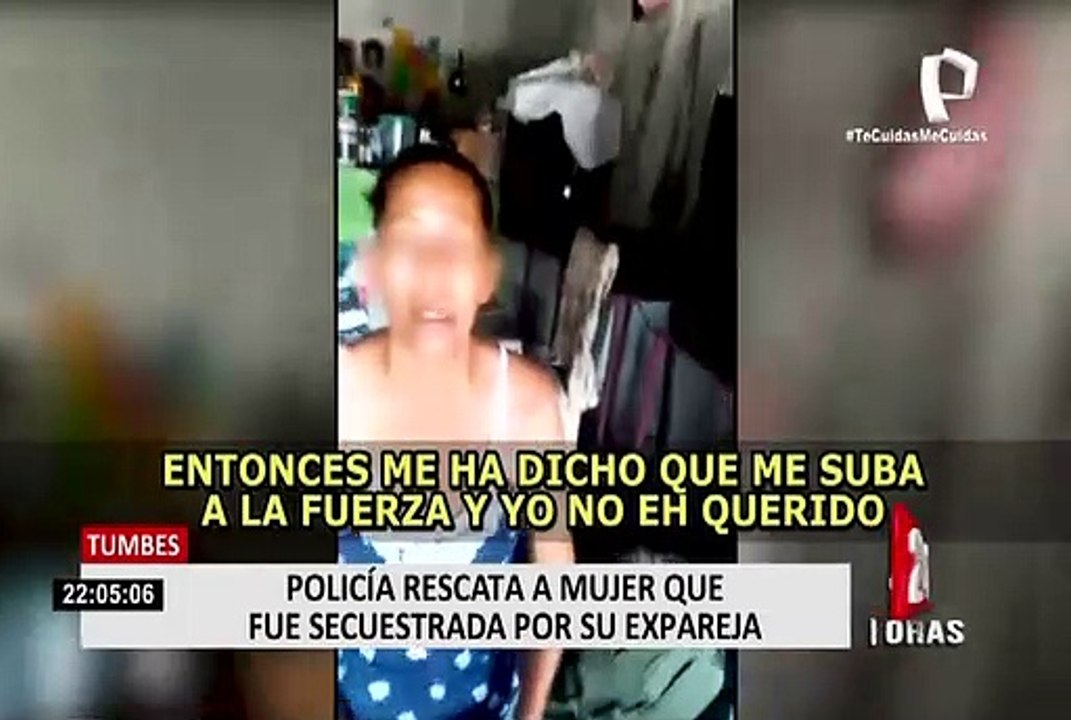 Tumbes: Policía rescata a mujer de 50 años que fue secuestrada por su expareja