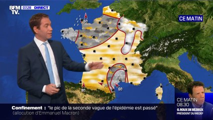 La météo pour ce mercredi 25 novembre 2020