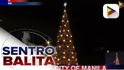 45-meter Christmas tree sa Bonifacio Shrine sa Maynila, pinailawan na