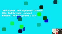 Full E-book  The Supremes' Greatest Hits, 2nd Revised  Updated Edition: The 44 Supreme Court