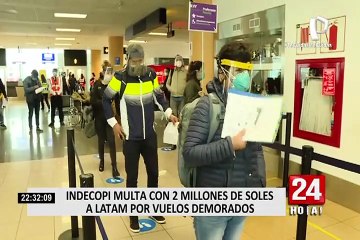 Indecopi ordena a Latam devolver costo de pasajes a usuarios de 276 vuelos en 2017