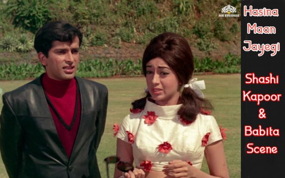 Shashi Kapoor & Babita Scene: Hasina Maan Jayegi | (1968) | Shashi Kapoor | Johnny Walker | Ameeta | Bollywood Movie Shaadi Scene