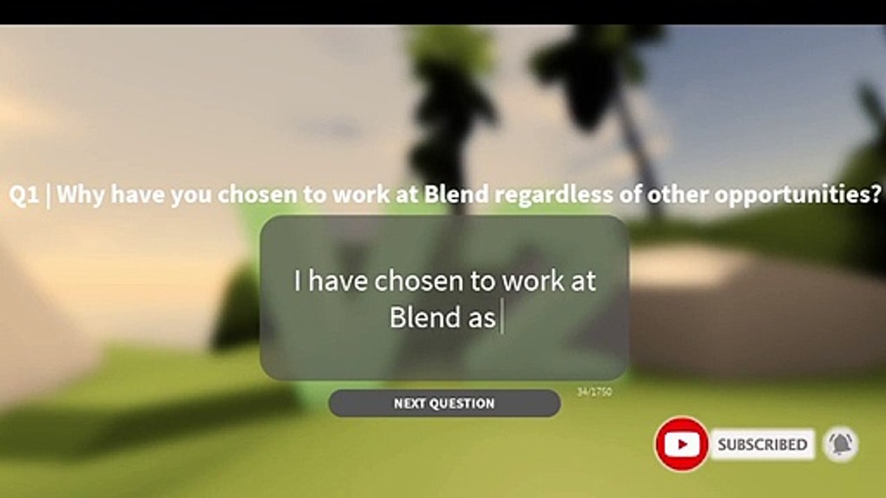 Blend Application Answers - 2020 _ ROBLOX