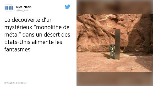 Etats-Unis : un mystérieux monolithe de métal dans le désert alimente les fantasmes