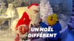 Covid-19 oblige, ce père Noël au Danemark attend les enfants dans sa boule à neige