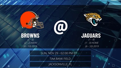 Browns @ Jaguars Game Preview for SUN, NOV 29 - 02:00 PM ET EST