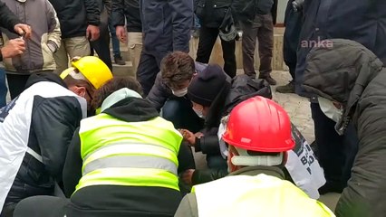 Madenciler yürümek istedi, Jandarma engelledi