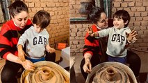 Taimur Is Learning Pottery With Mommy Kareena Kapoor