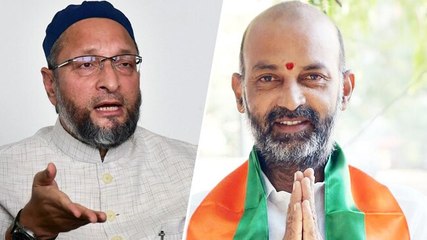 Скачать видео: Owaisi hits back at BJP over Telangana party chief's 'surgical strike on intruders' remark