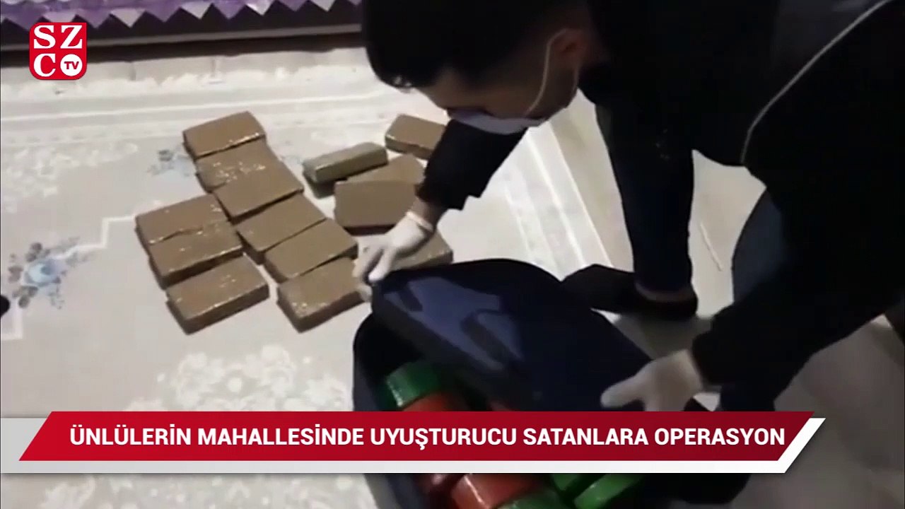 Ünlülerin mahallesinde uyuşturucu satan zehir tacirlerine operasyon
