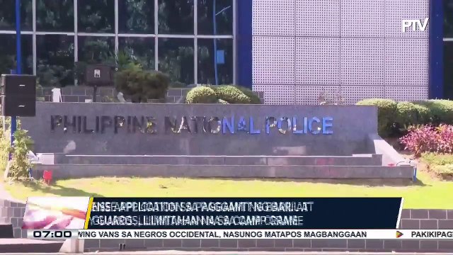 METRO EXPRESS: Bilang ng license application sa paggamit ng baril at sa security guards, lilimitahan na sa Camp Crame