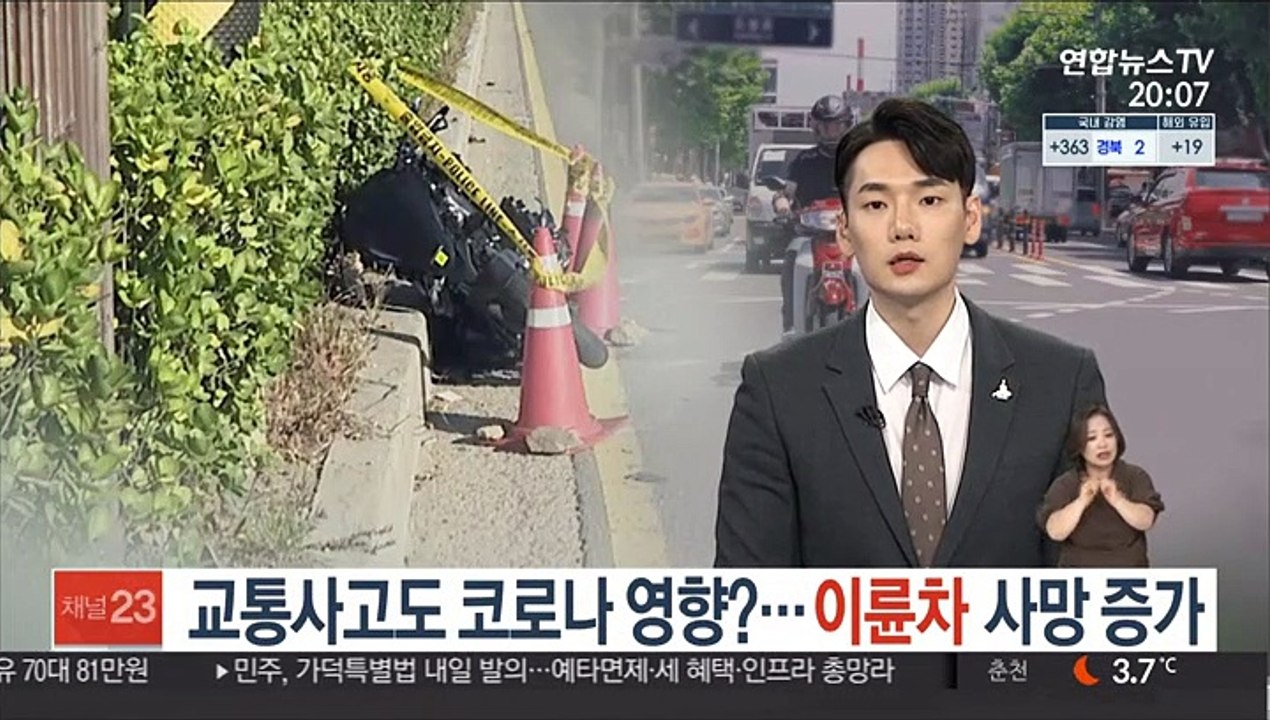 교통사고도 코로나 영향?…이륜차 사망 증가